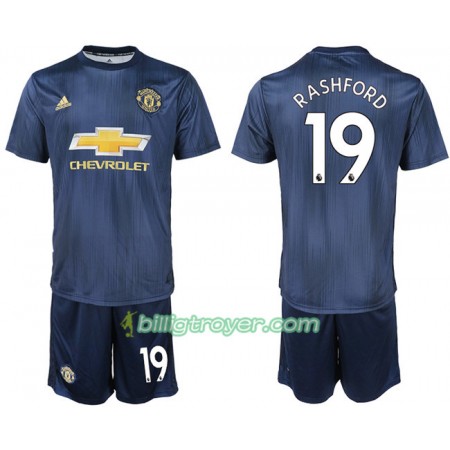 Billige Fotballdrakter Manchester United RASHFORD 19 Barn Tredjedraktsett 2018/19 Kortermet